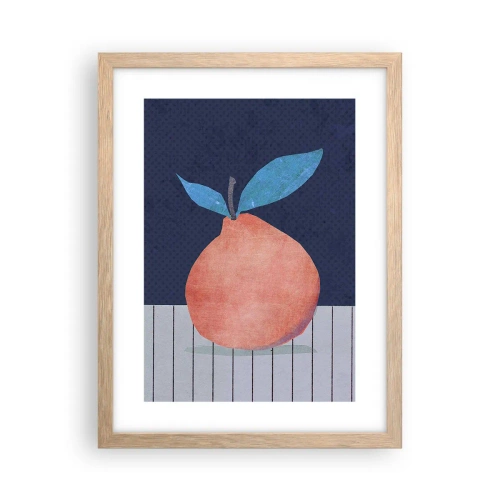 Poster în ramă de stejar deschis - Convexitate și plan - 30x40 cm