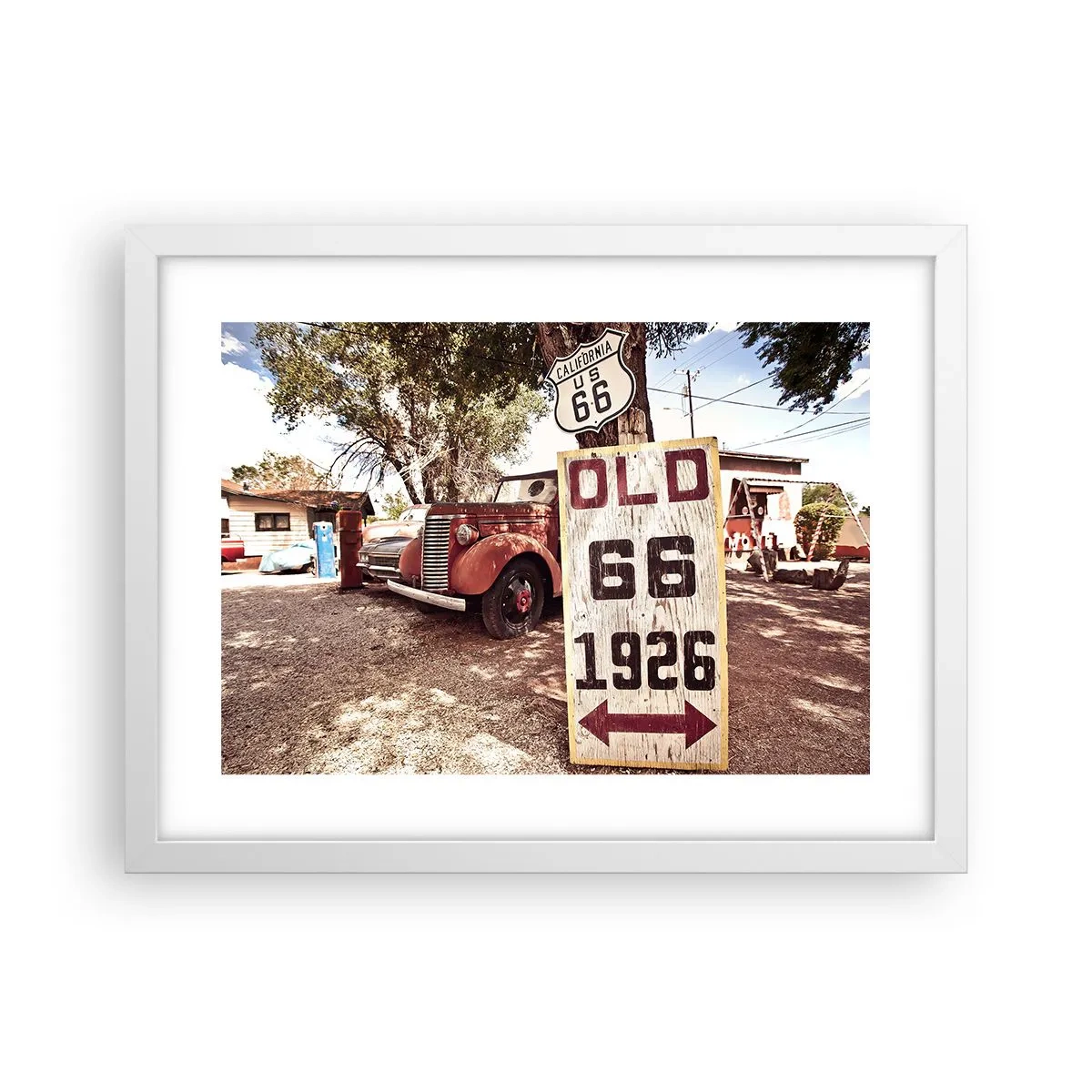 Poster în ramă albă - O legendă provincială americană - 40x30 cm