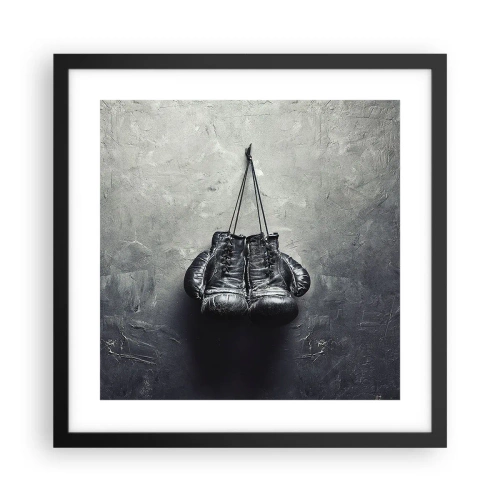 Poster în ramă neagră - Timp de luptă și timp de pace - 40x40 cm