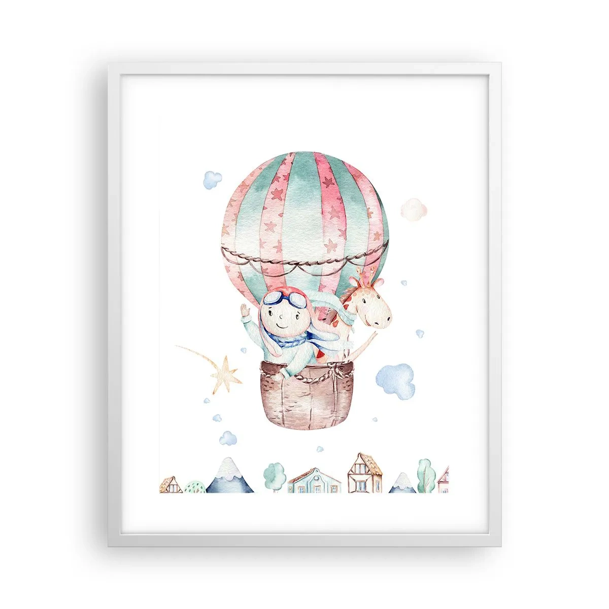 Poster în ramă albă - Ne vom întoarce în curând! - 40x50 cm