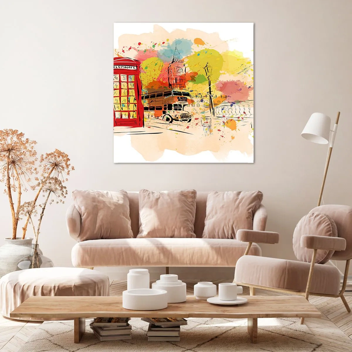 Tablou pe pânză - Orașul varietăților - 30x30 cm