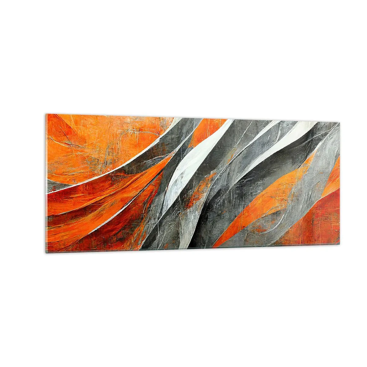 Tablou pe sticlă - Căldură și frig - 100x40 cm