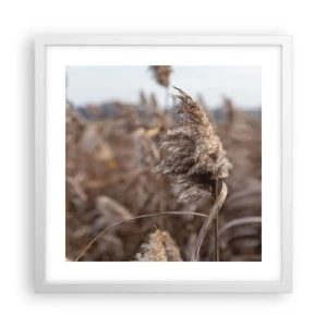 Poster în ramă albă - E timpul să zbori cu vântul - 40x40 cm