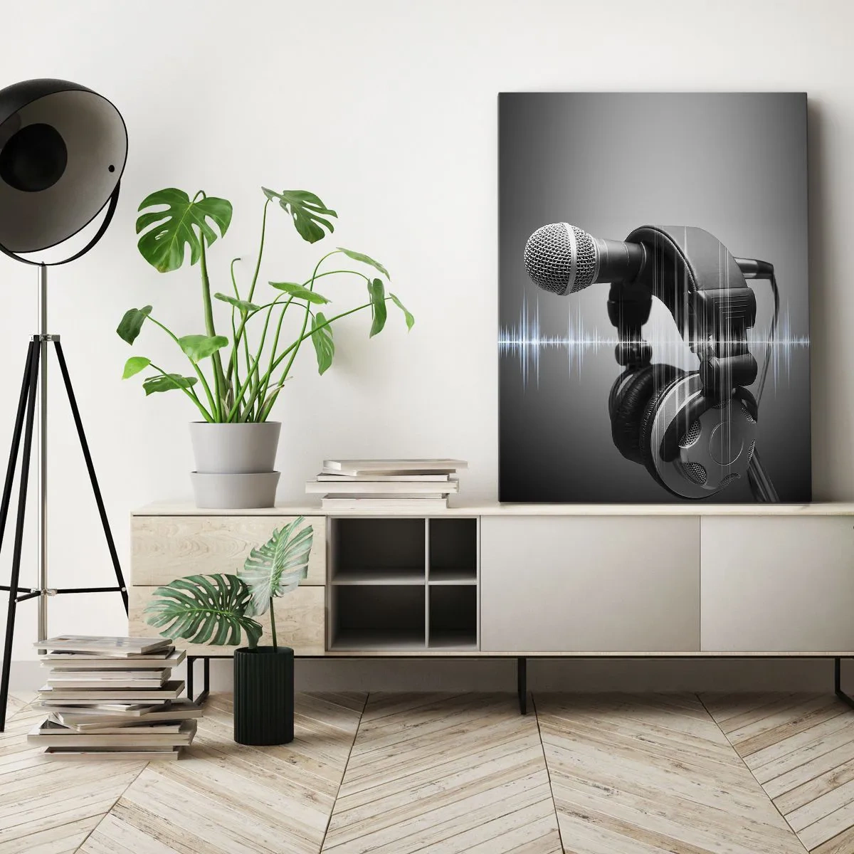 Tablou pe pânză - Încă se mai poate auzi cântecul - 55x100 cm