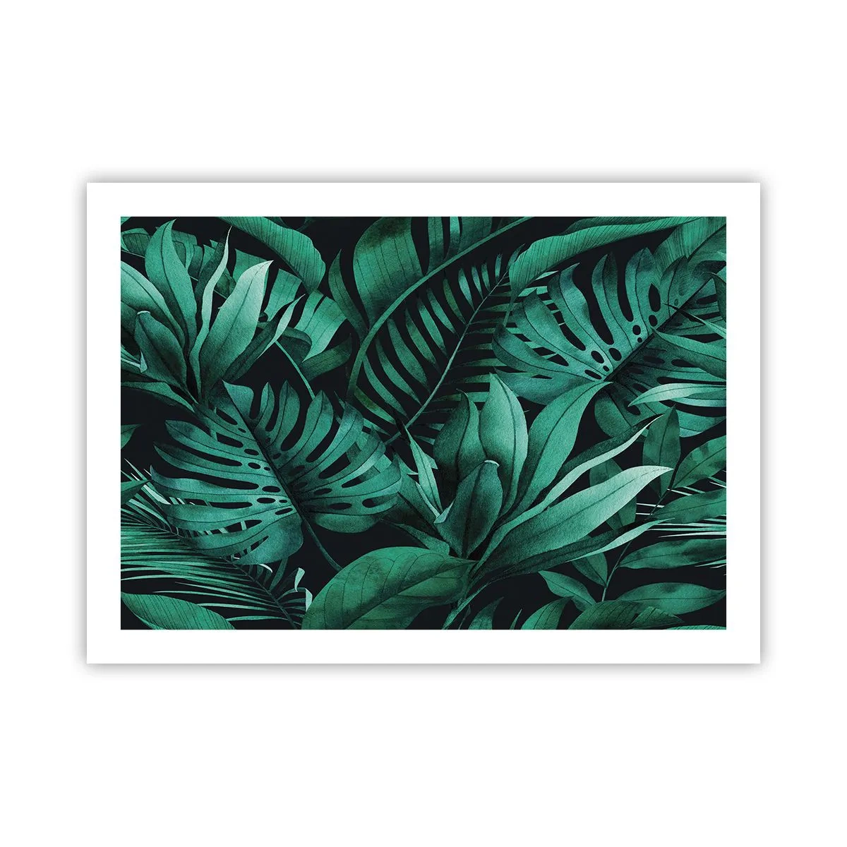 Poster - Profunzimea verdelui tropical - 70x50 cm