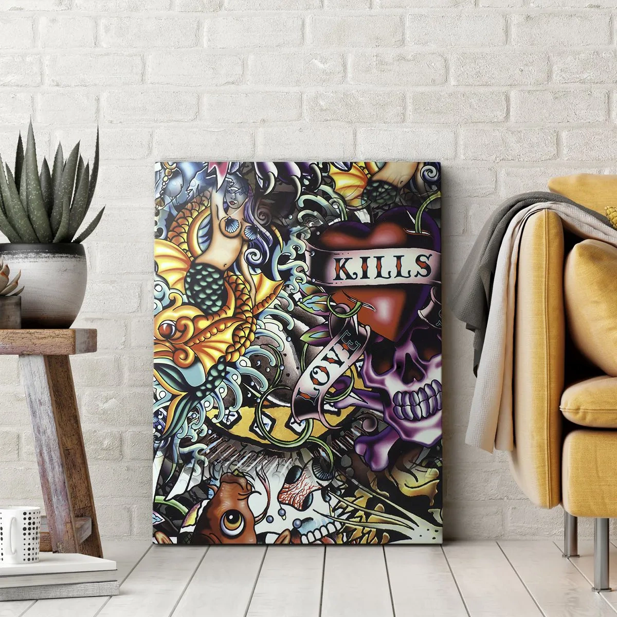 Tablou pe pânză - Visul unui artist tatuator - 50x70 cm