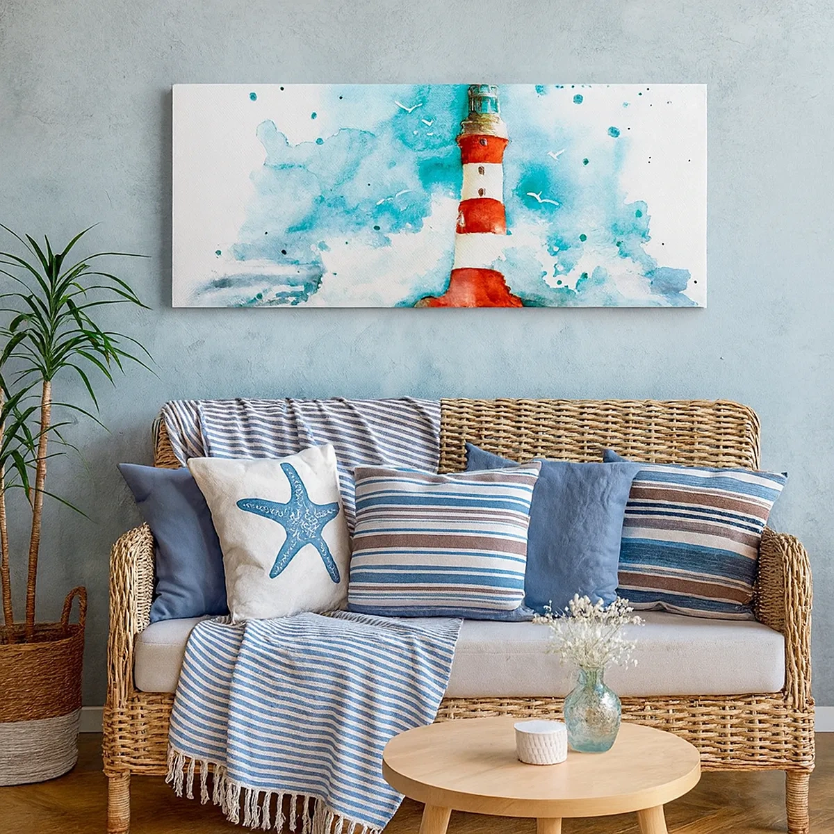 Tablou pe pânză - Unitatea forțelor naturii - 30x30 cm