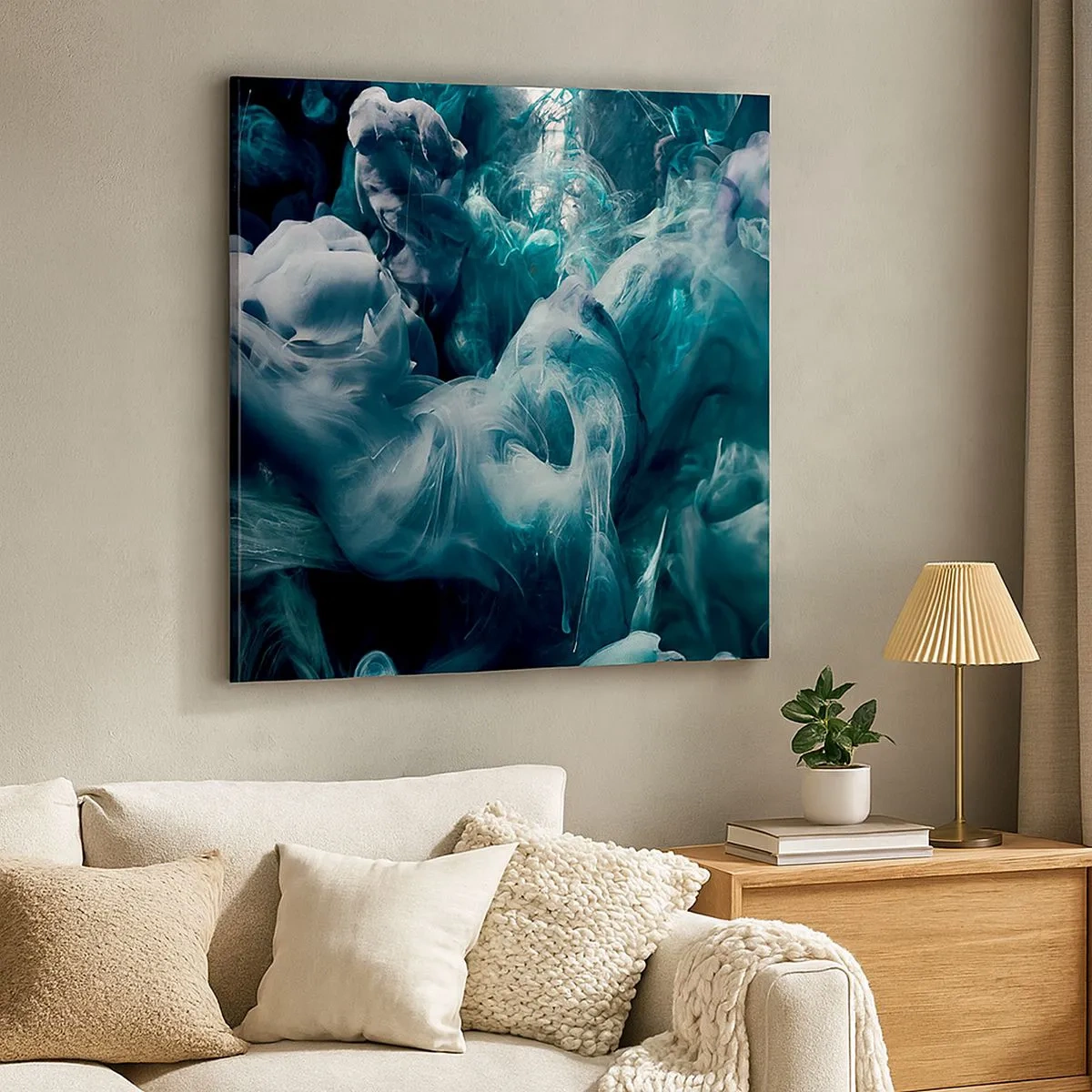 Tablou pe pânză - Mișcarea culorilor - 30x30 cm