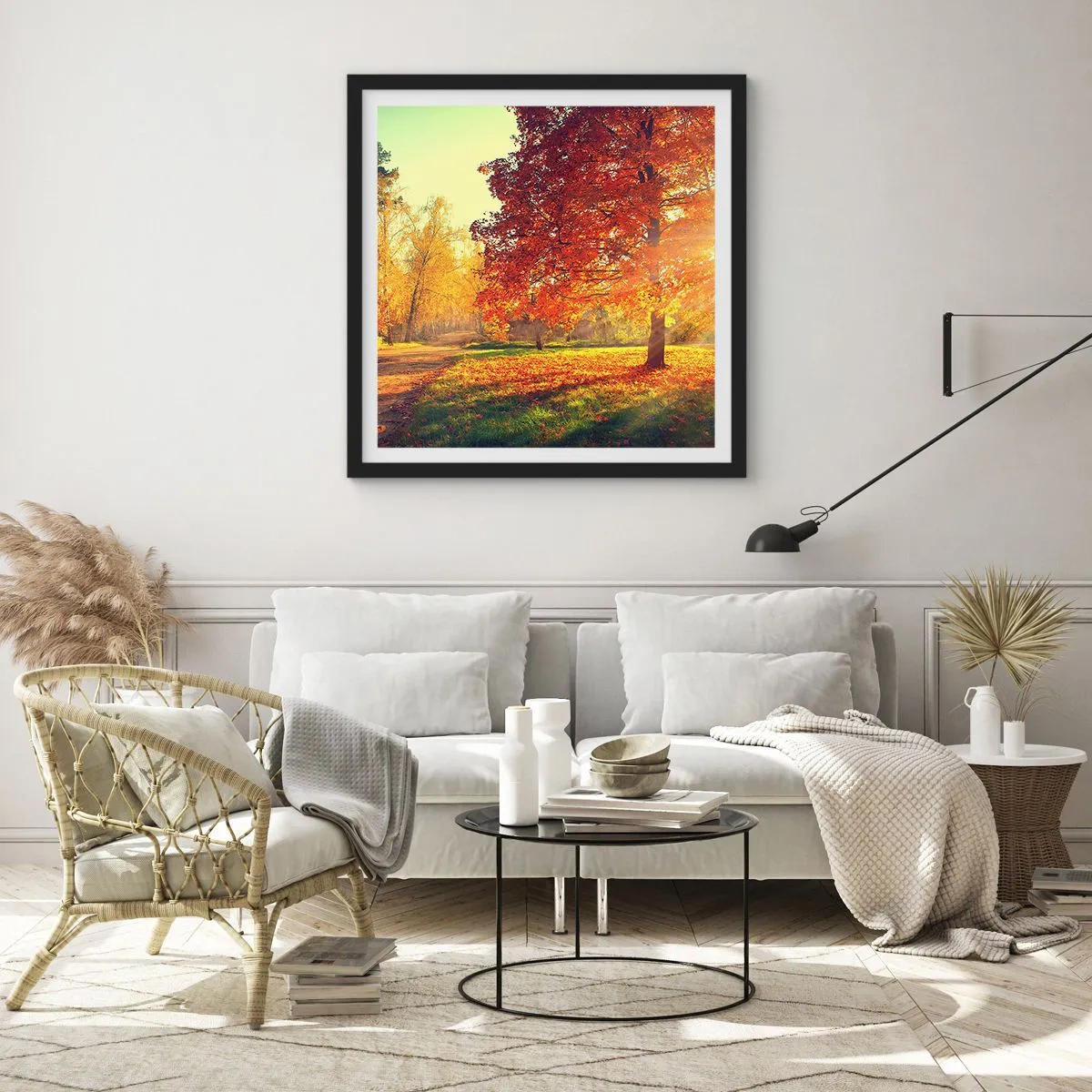 Poster în ramă neagră - Roșcatul este frumos - 40x40 cm