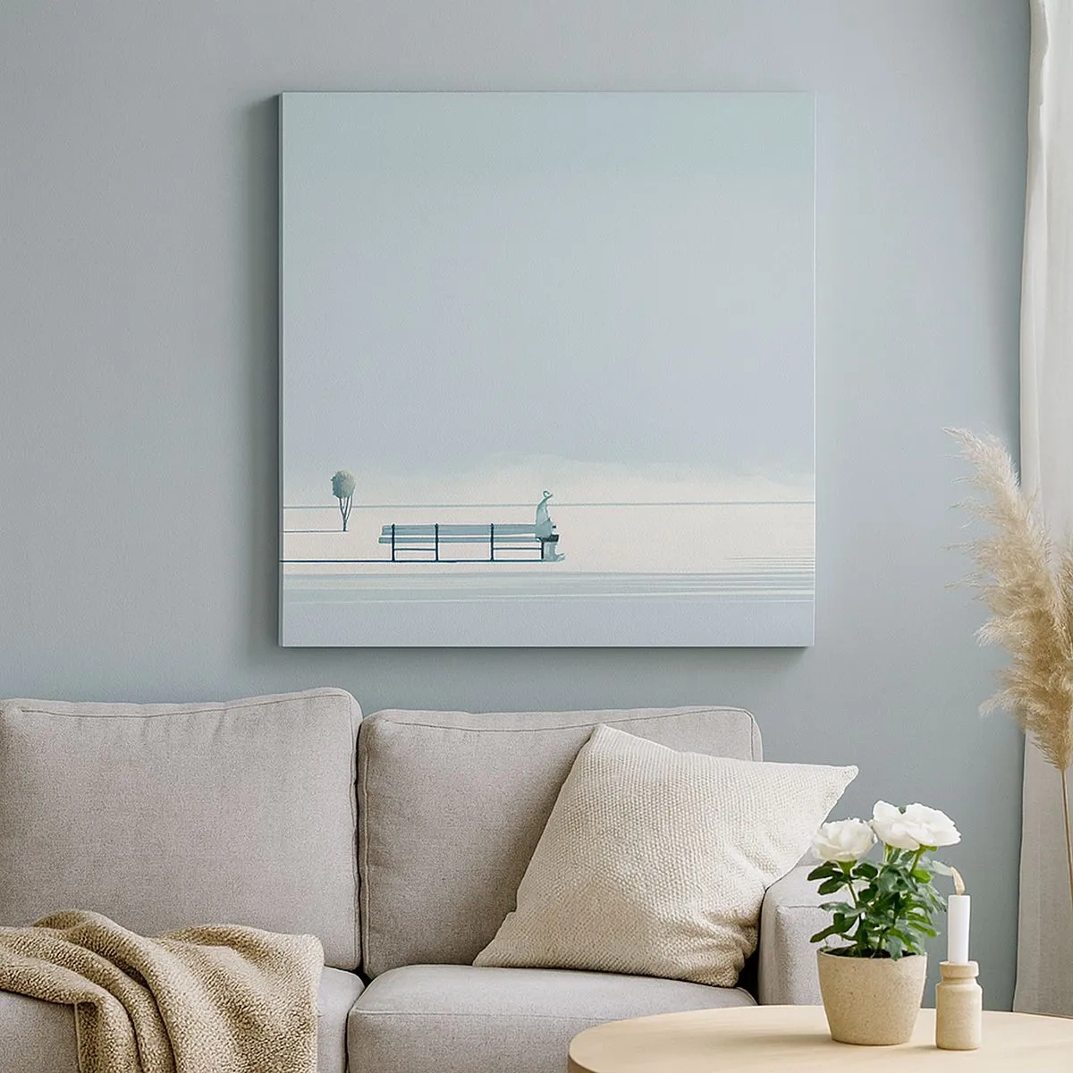 Tablou pe pânză - Da, aștept. - 30x30 cm