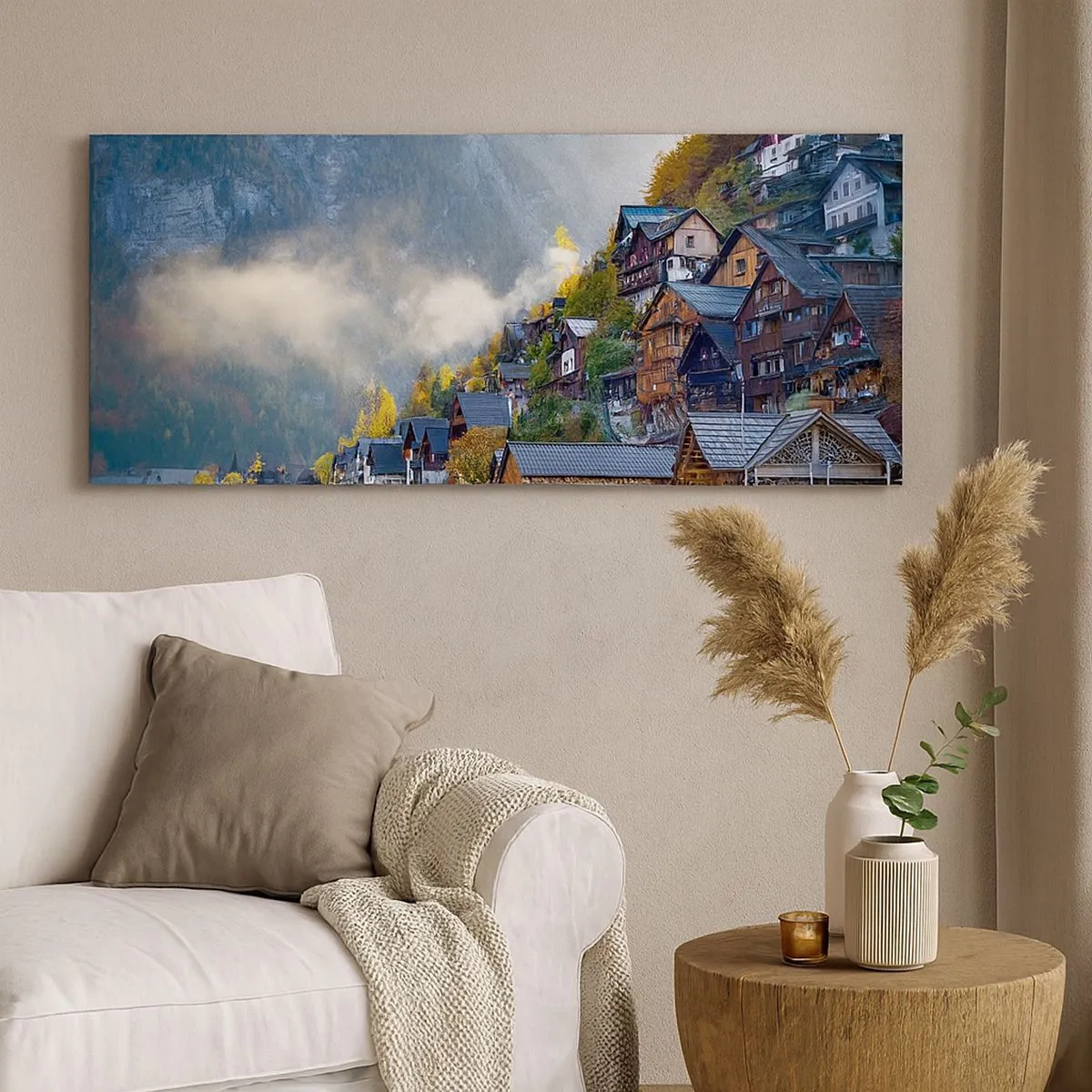 Tablou pe pânză - Atmosferă alpină - 100x40 cm