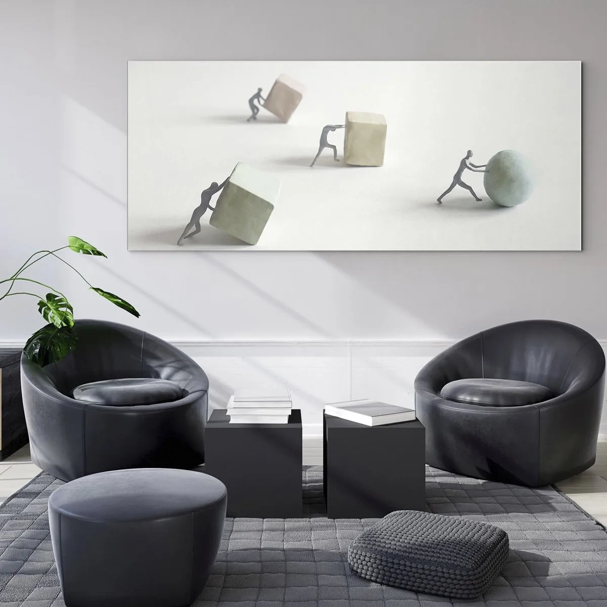 Tablou pe sticlă - Viața însăși - 140x50 cm