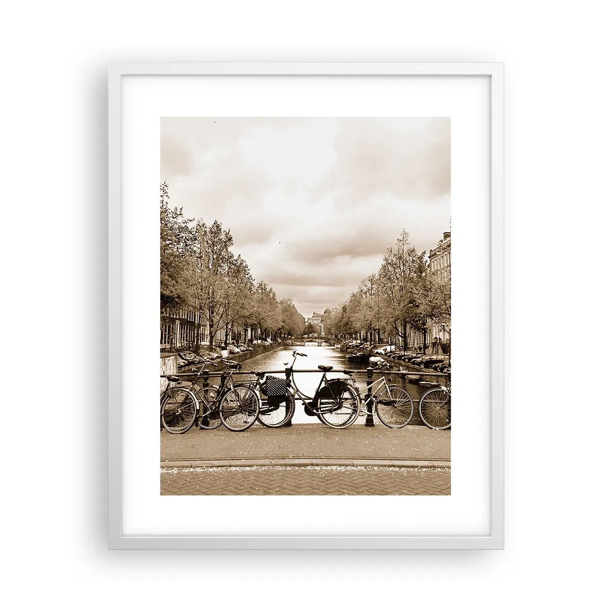 Poster în ramă albă - Atmosfera olandeză - 40x50 cm