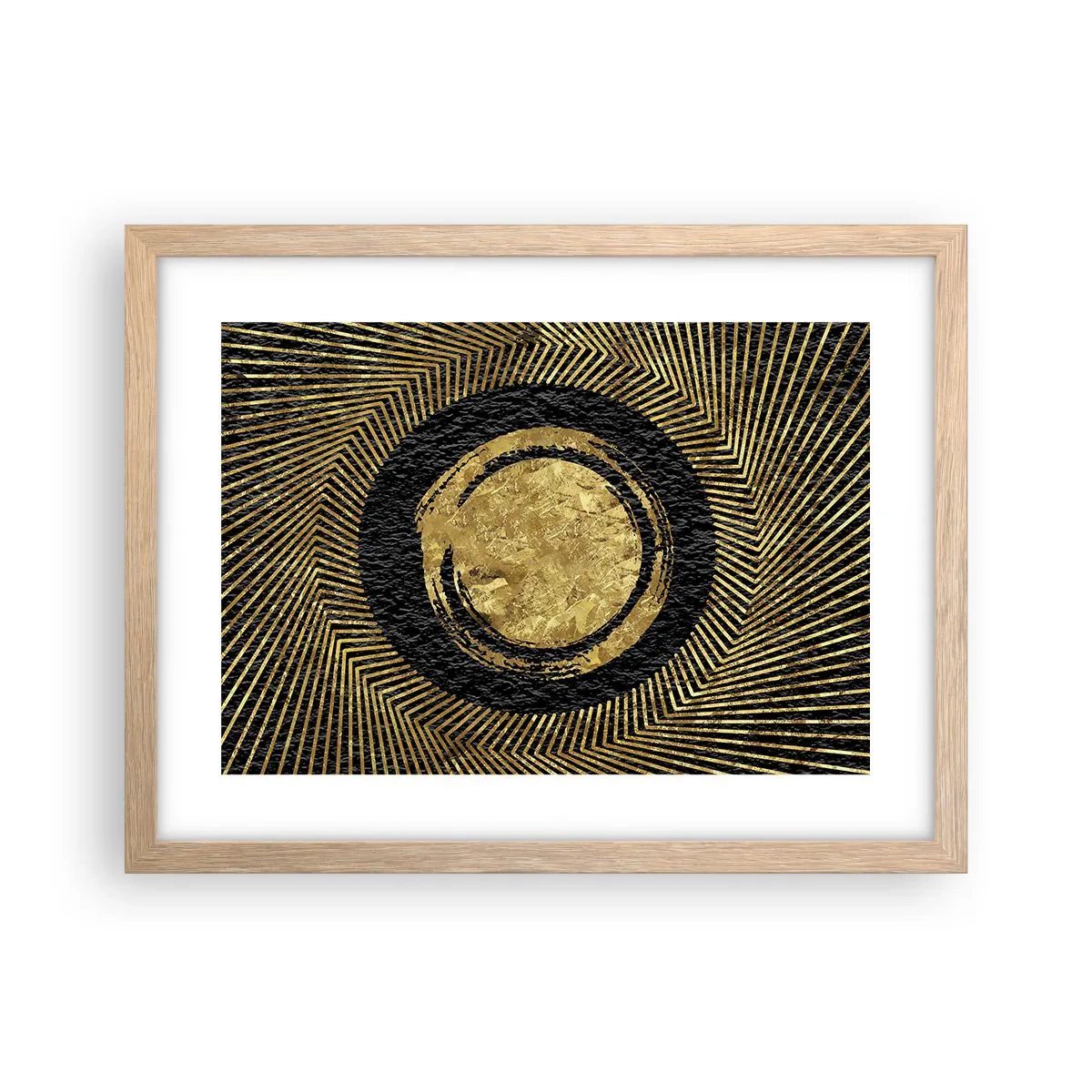 Poster în ramă de stejar deschis - Compoziție glamour - 40x30 cm