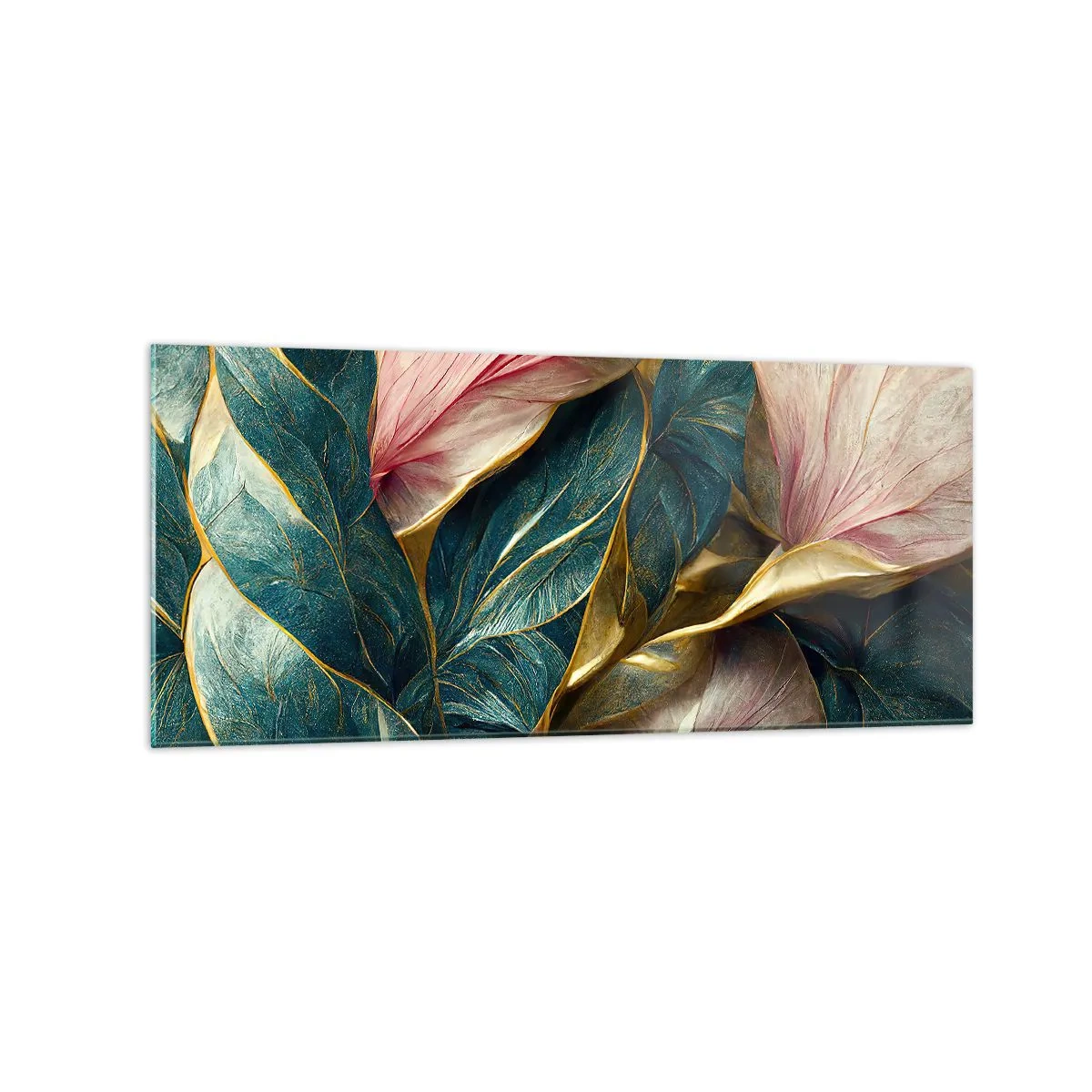 Tablou pe sticlă - Eleganța naturală și stil - 120x50 cm