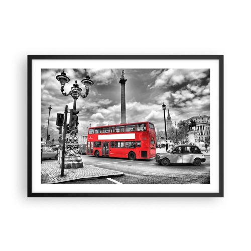 Poster în ramă neagră - Adevărata forță vitală a orașului - 70x50 cm