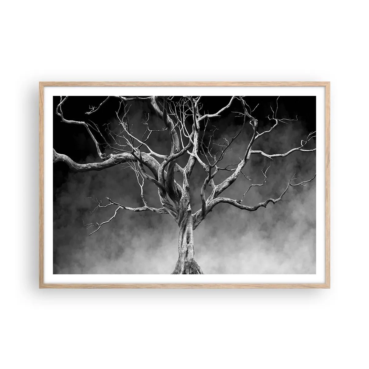Poster în ramă de stejar deschis - Primare și sacre - 100x70 cm