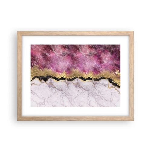 Poster în ramă de stejar deschis - La graniță - 40x30 cm