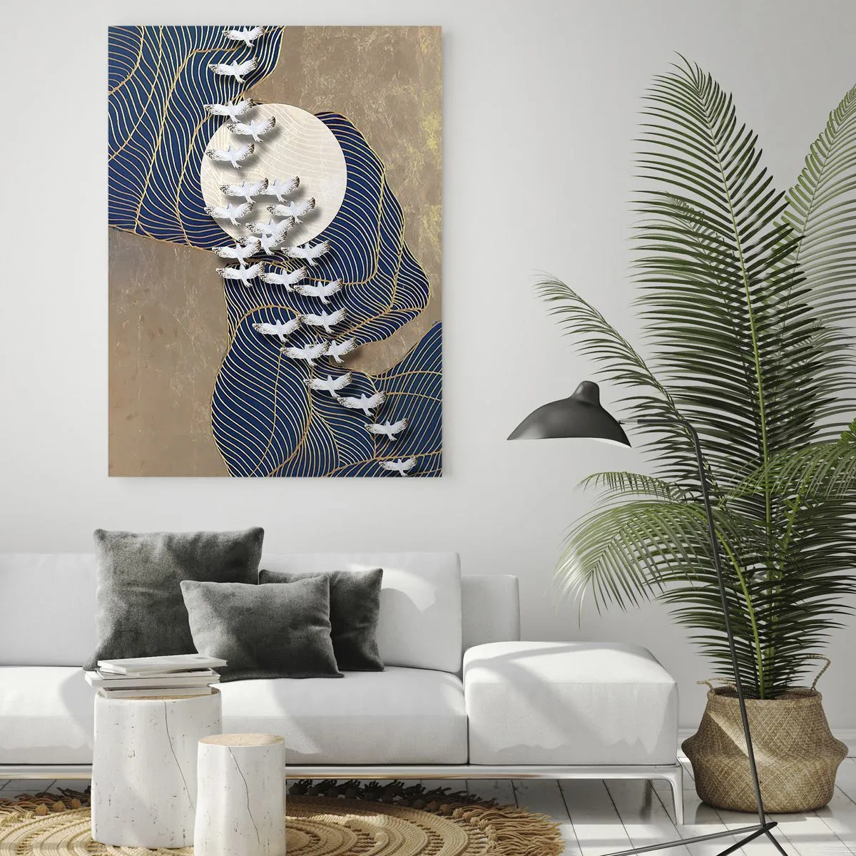 Tablou pe sticlă - Libertate, rătăcire, comunitate - 80x120 cm