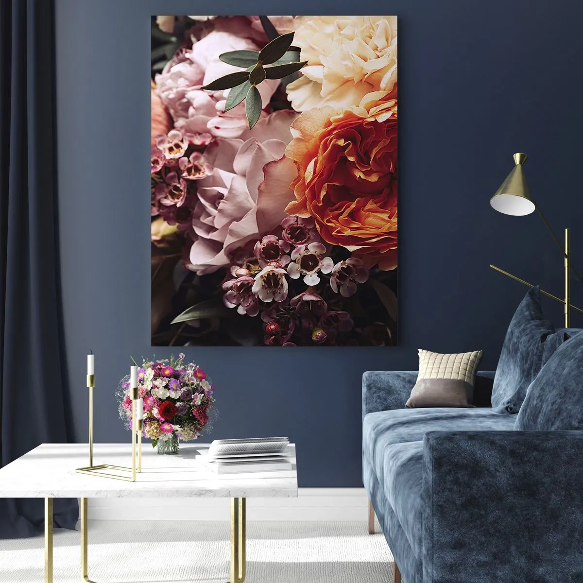 Tablou pe sticlă - Înghesuite în frumusețe - 50x70 cm