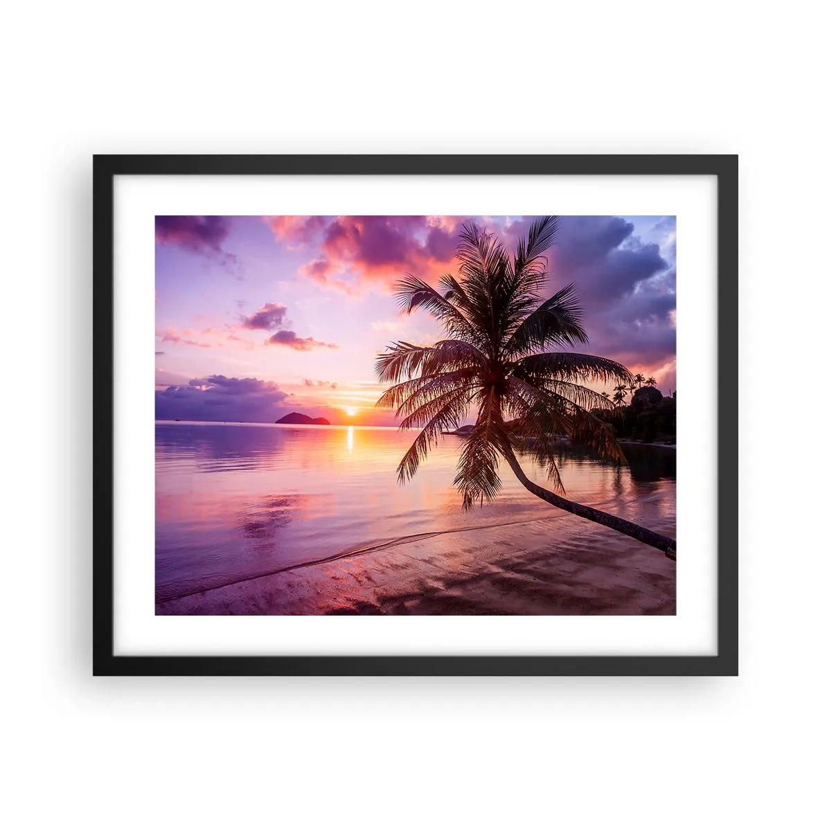 Poster în ramă neagră - Euforie până la orizont - 50x40 cm