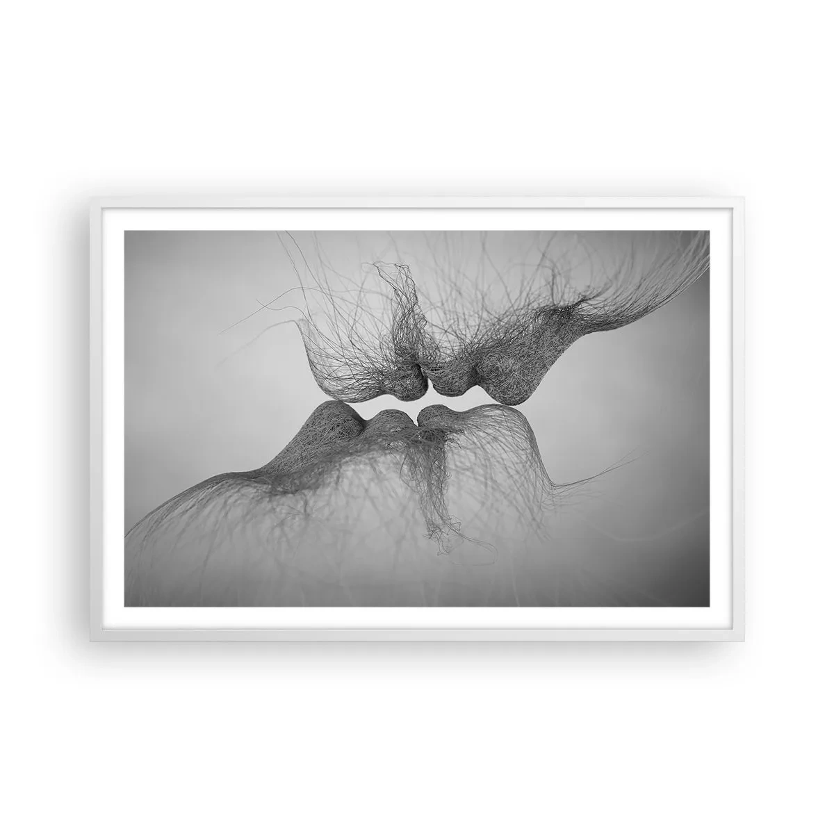Poster în ramă albă - Sărutul vântului - 91x61 cm