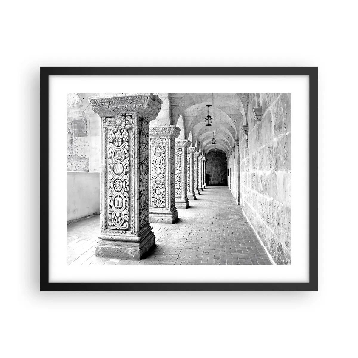 Poster în ramă neagră - Și încotro…? - 50x40 cm