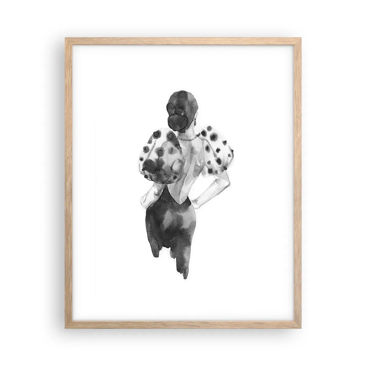 Poster în ramă de stejar deschis - A trecut chiar pe lângă noi - 40x50 cm