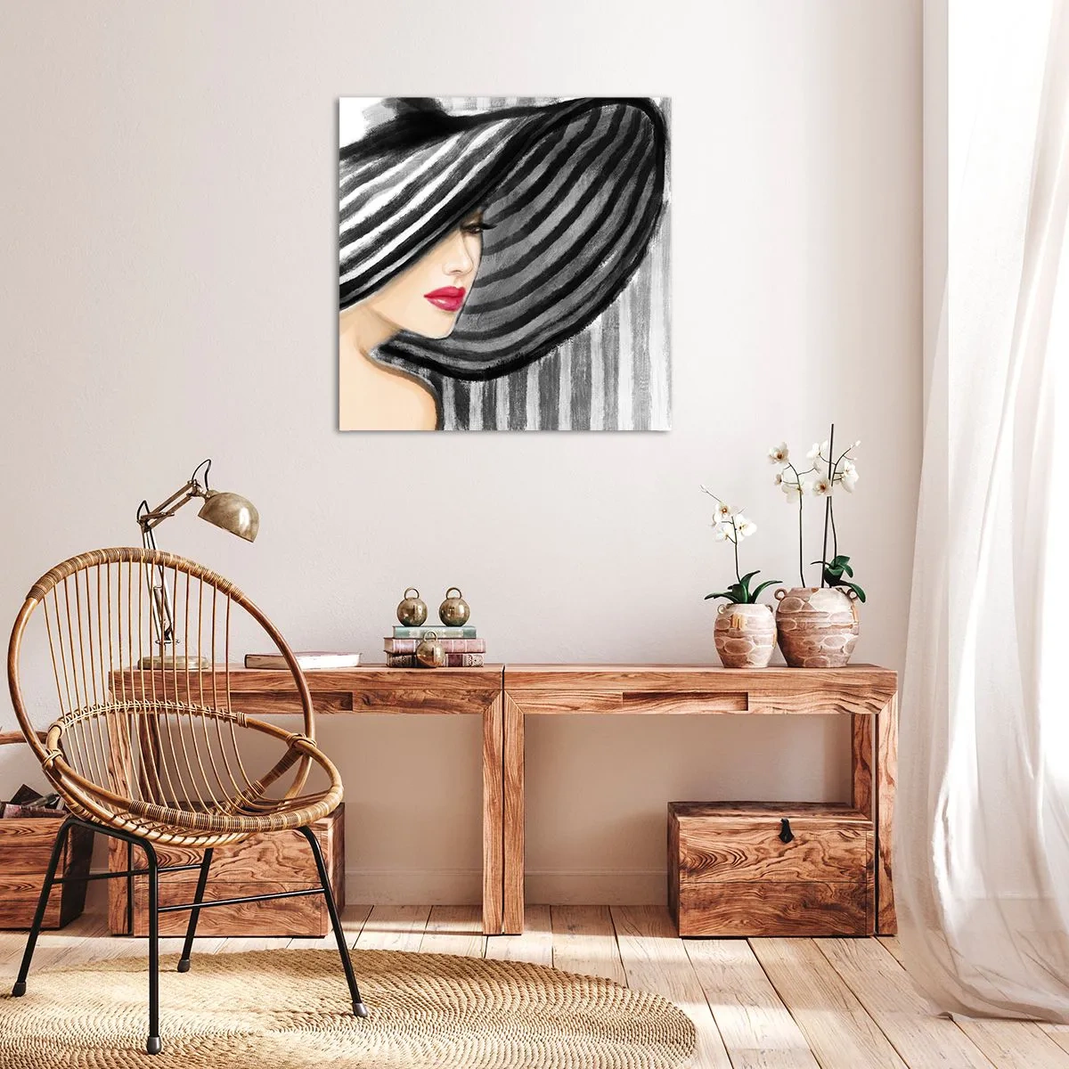 Tablou pe pânză - Unde te pot găsi? - 30x30 cm