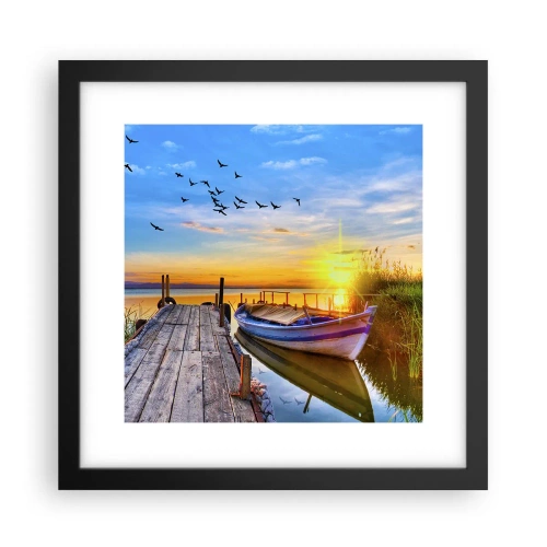 Poster în ramă neagră - La revedere, până mâine - 30x30 cm