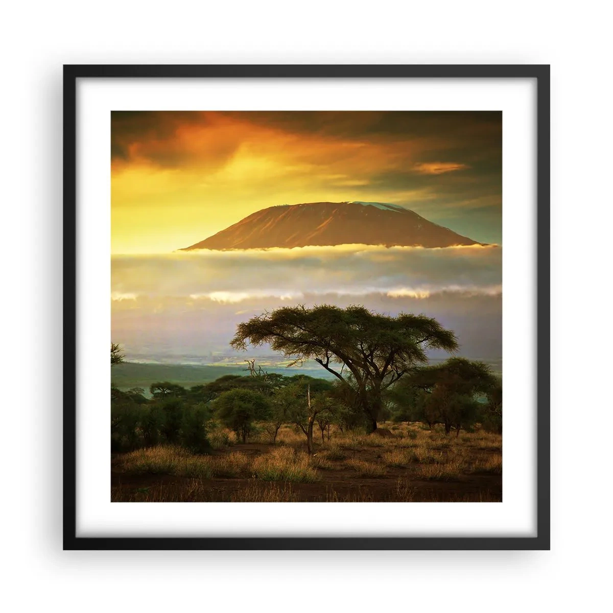 Poster în ramă neagră - Visul unui călător - 50x50 cm