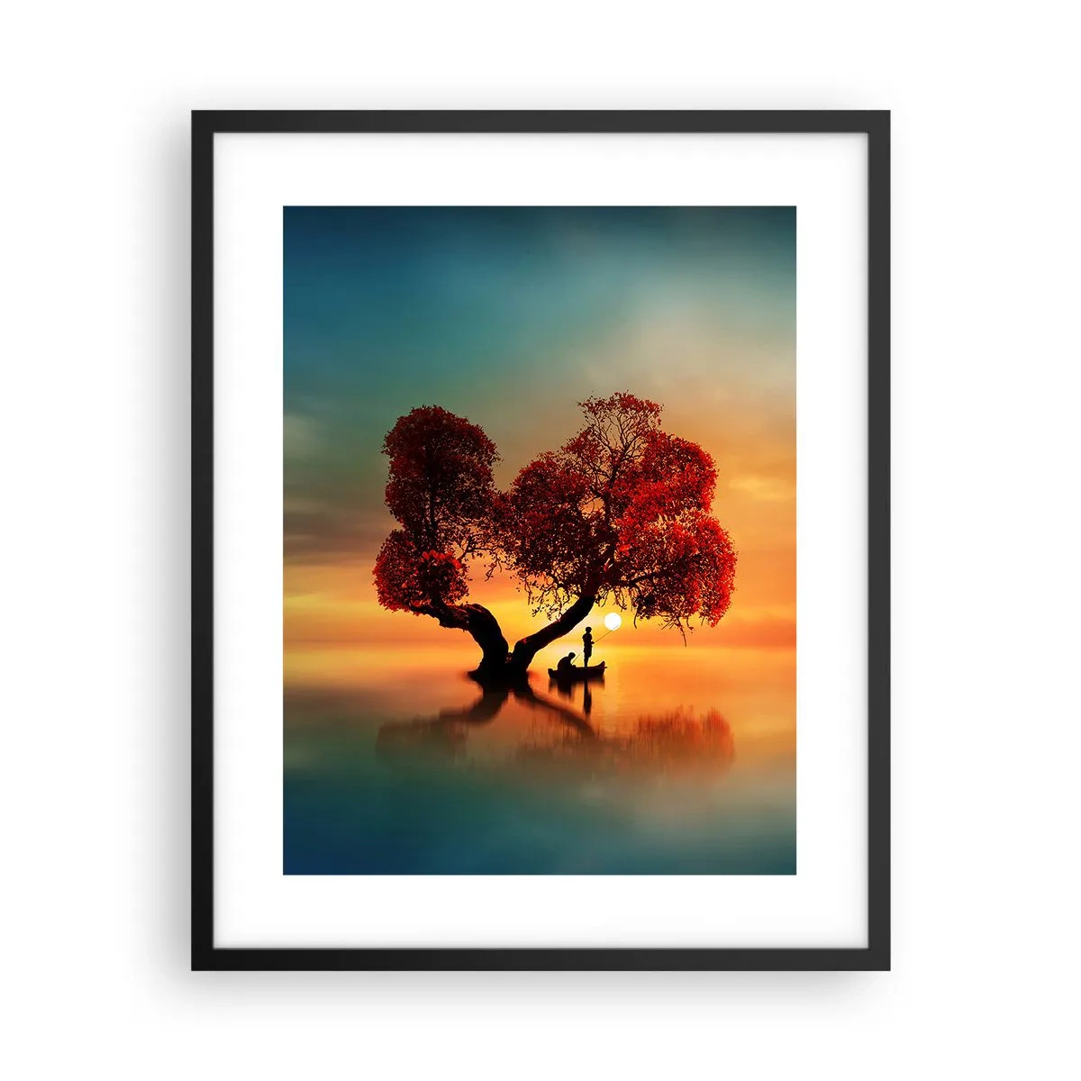 Poster în ramă neagră - Lume îndepărtată și tăcută - 40x50 cm