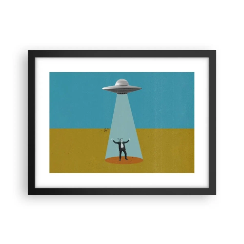 Poster în ramă neagră - Întâlnire de gradul III - 40x30 cm