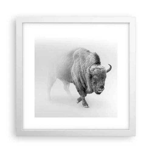 Poster în ramă albă - Regele preriilor - 30x30 cm