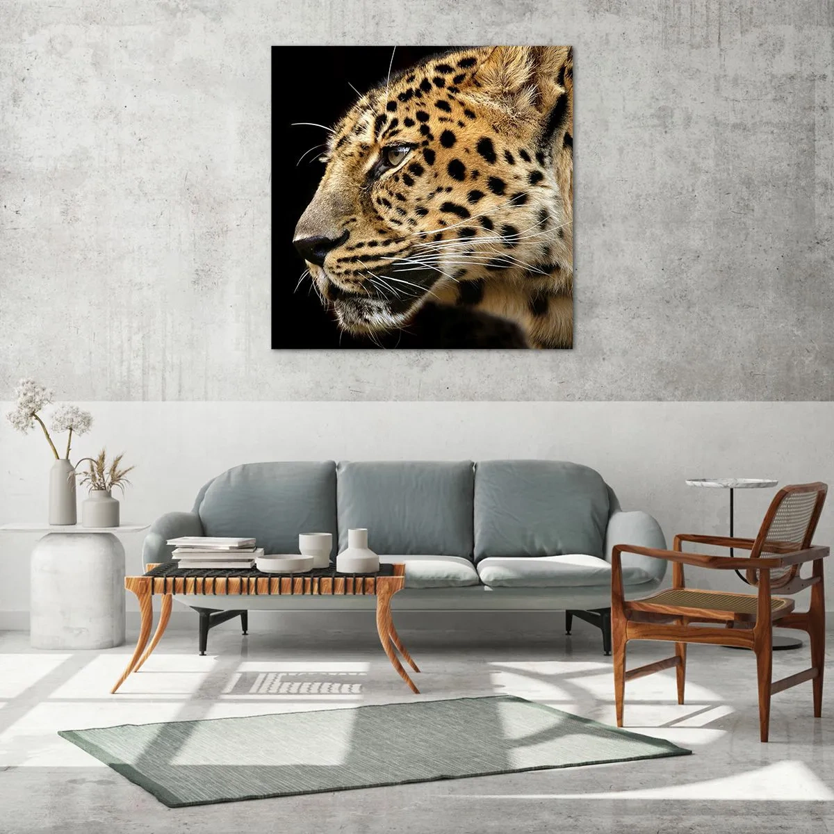 Tablou pe sticlă - Calm, concentrat, pregătit - 40x40 cm