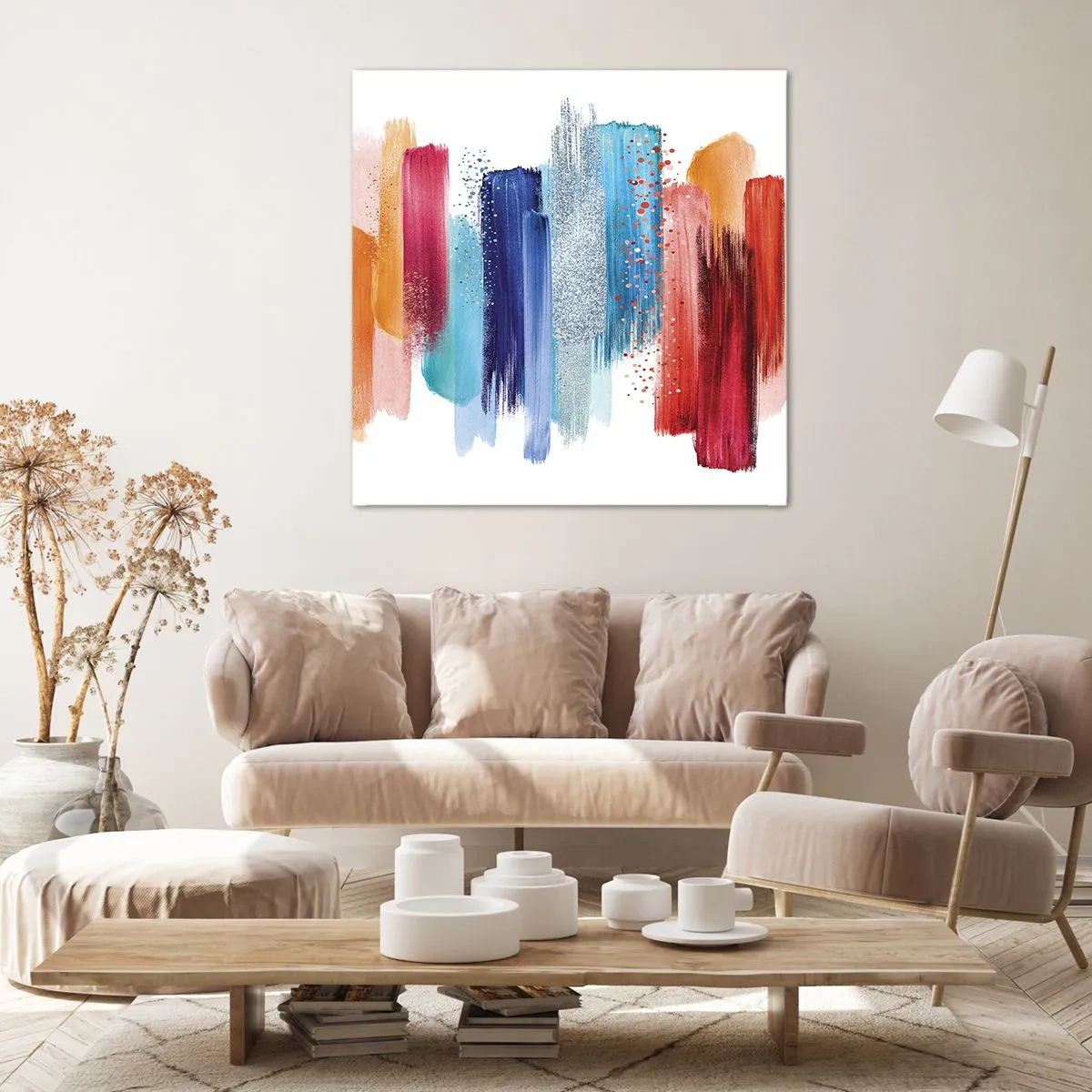 Tablou pe pânză - Sus și jos  - 60x60 cm