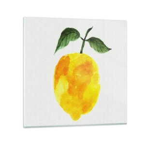 Tablou pe sticlă - Cum să simțiți gustul soarelui - 70x70 cm