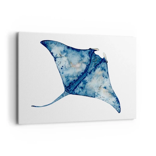 Tablou pe pânză - Viața în albastru - 100x70 cm