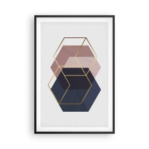 Poster în ramă neagră - Puterea simplității - 61x91 cm