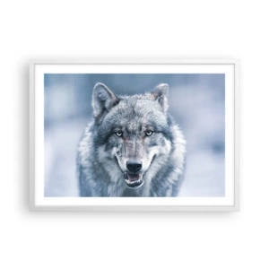 Poster în ramă albă - Accepți provocarea? - 70x50 cm