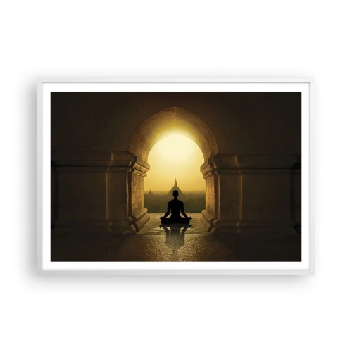 Poster în ramă albă - Armonie completă - 100x70 cm