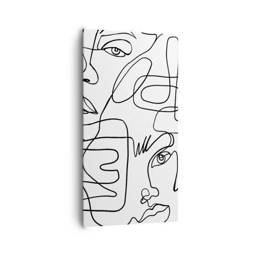 Tablou pe pânză - Într-o încurcătură de emoții - 65x120 cm