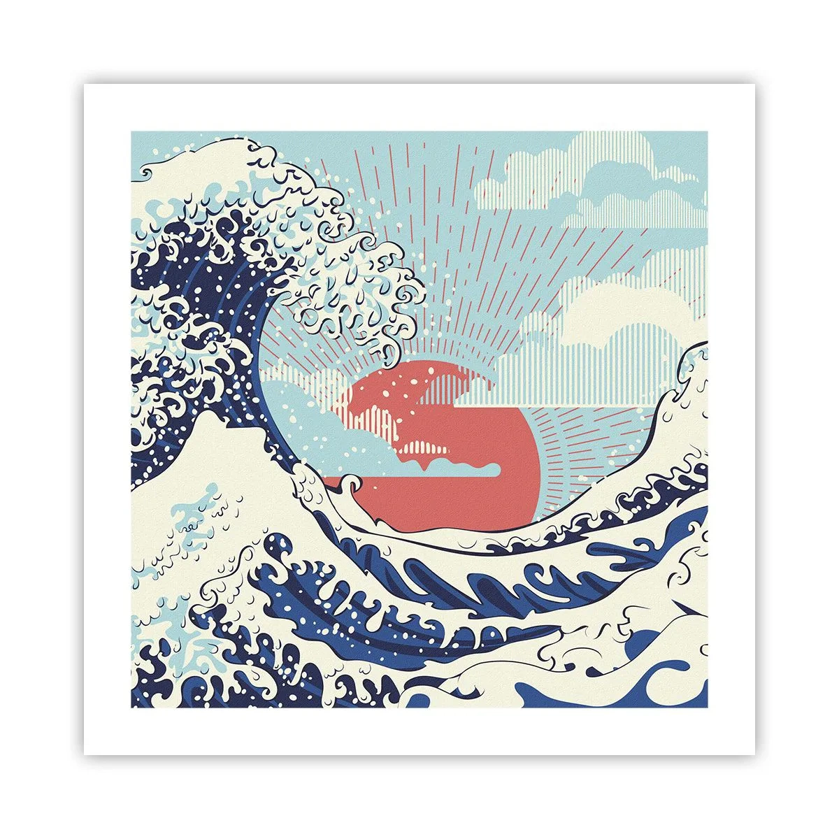 Poster - Din inspirații japoneze - 50x50 cm