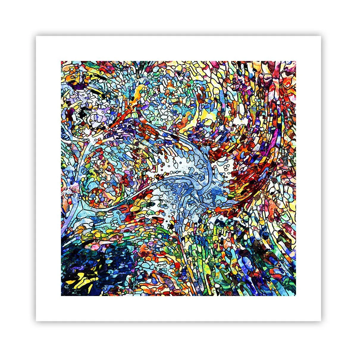 Poster - Vitraliu de picături - 40x40 cm