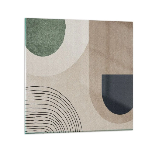 Tablou pe sticlă - Blândețea ovalului - 30x30 cm