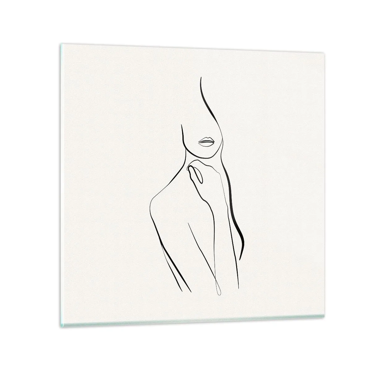 Tablou pe sticlă - Val de melancolie - 70x70 cm