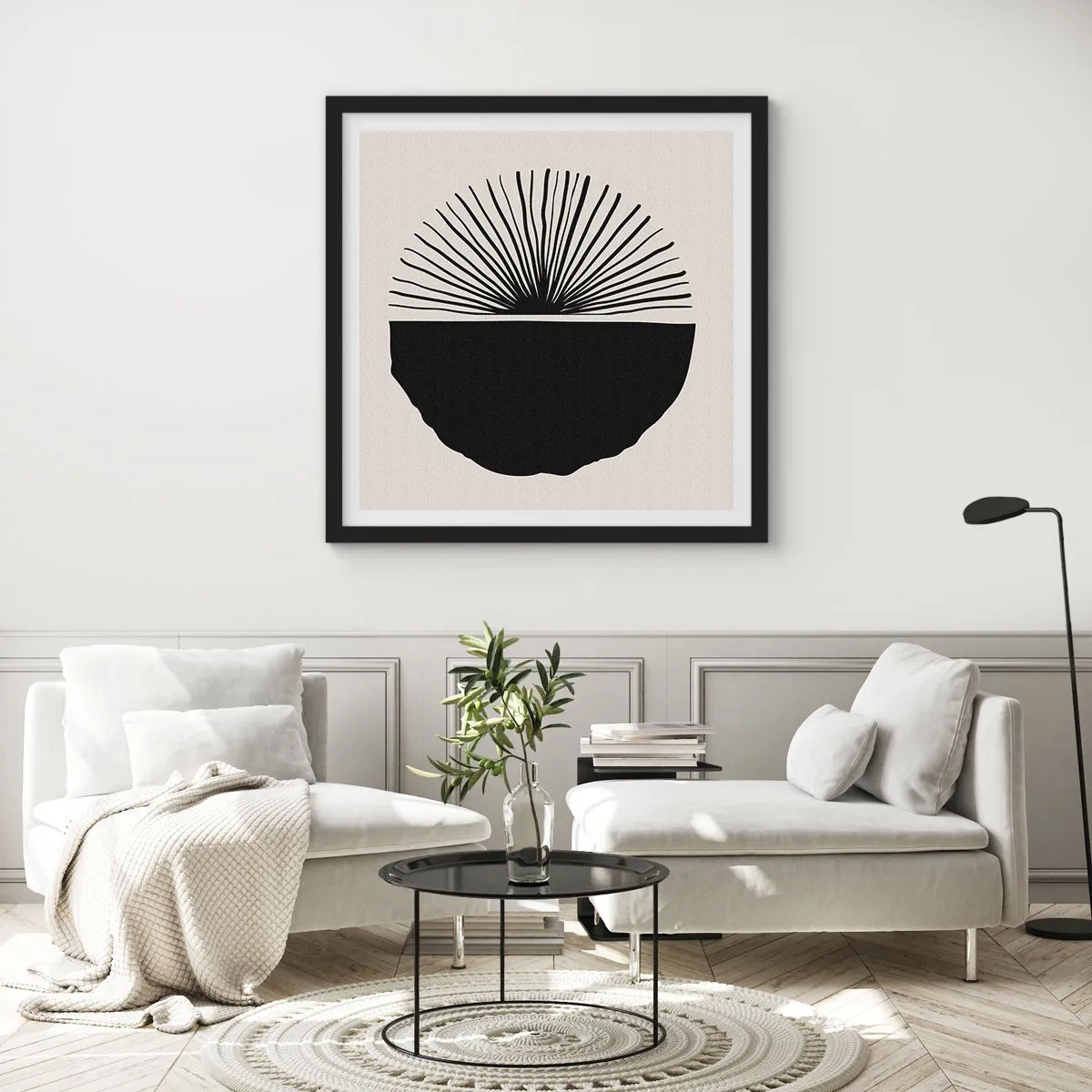 Poster în ramă neagră - Gama de posibilități - 30x30 cm