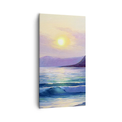 Tablou pe pânză - Cristale de apă și aer - 55x100 cm