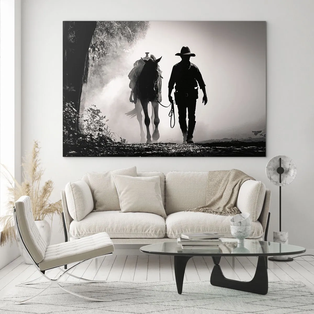 Tablou pe sticlă - Texas de dimineața - 120x80 cm