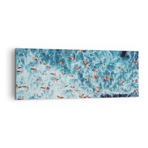 Tablou pe pânză - Parada de la malul mării - 140x50 cm